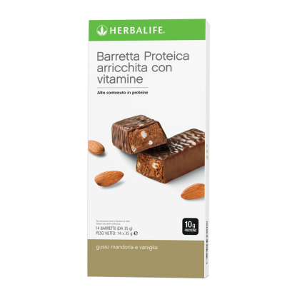 Descrizione del prodotto Il KIT Barrette Proteiche Gusto Mandorle e Vaniglia è composto da 12 confezioni per un totale di 164 barrette.